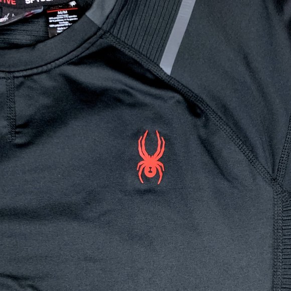 Spyder Active Shirt Mens Medium Athleisure Gym Crossfit Campcore Techwear - Picture 5 of 12